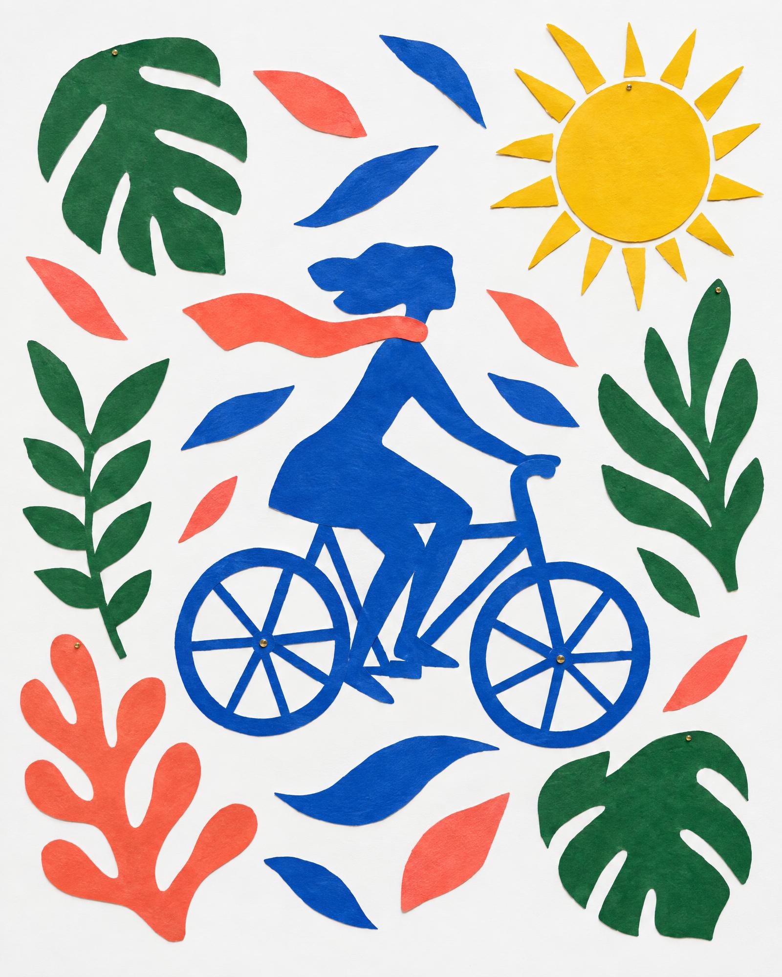 Sunday Ride, in the manner of Henri Matisse