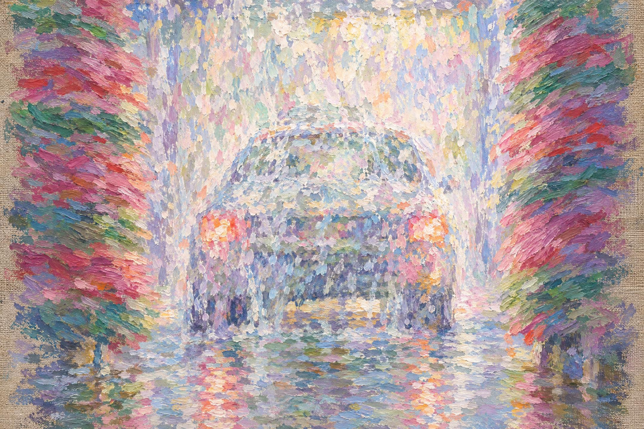 The Car Wash, in the manner of Claude Monet