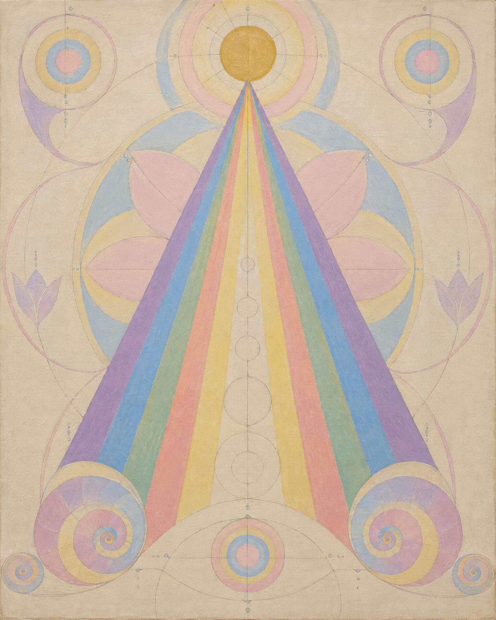 Altarpiece for the Cloud, in the manner of Hilma af Klint