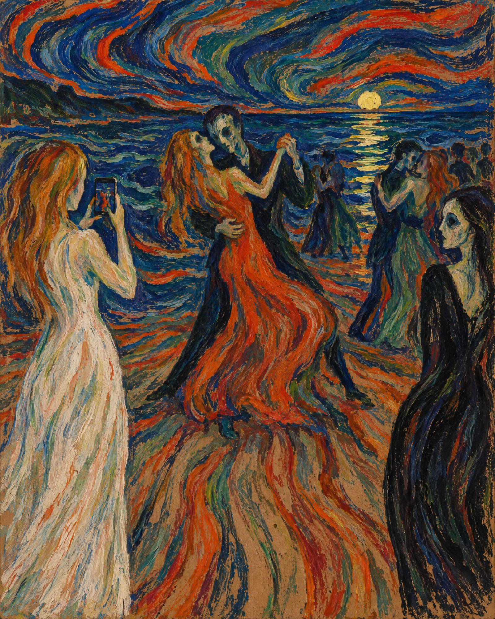 The Dance of Life, Filmed, in the manner of Edvard Munch
