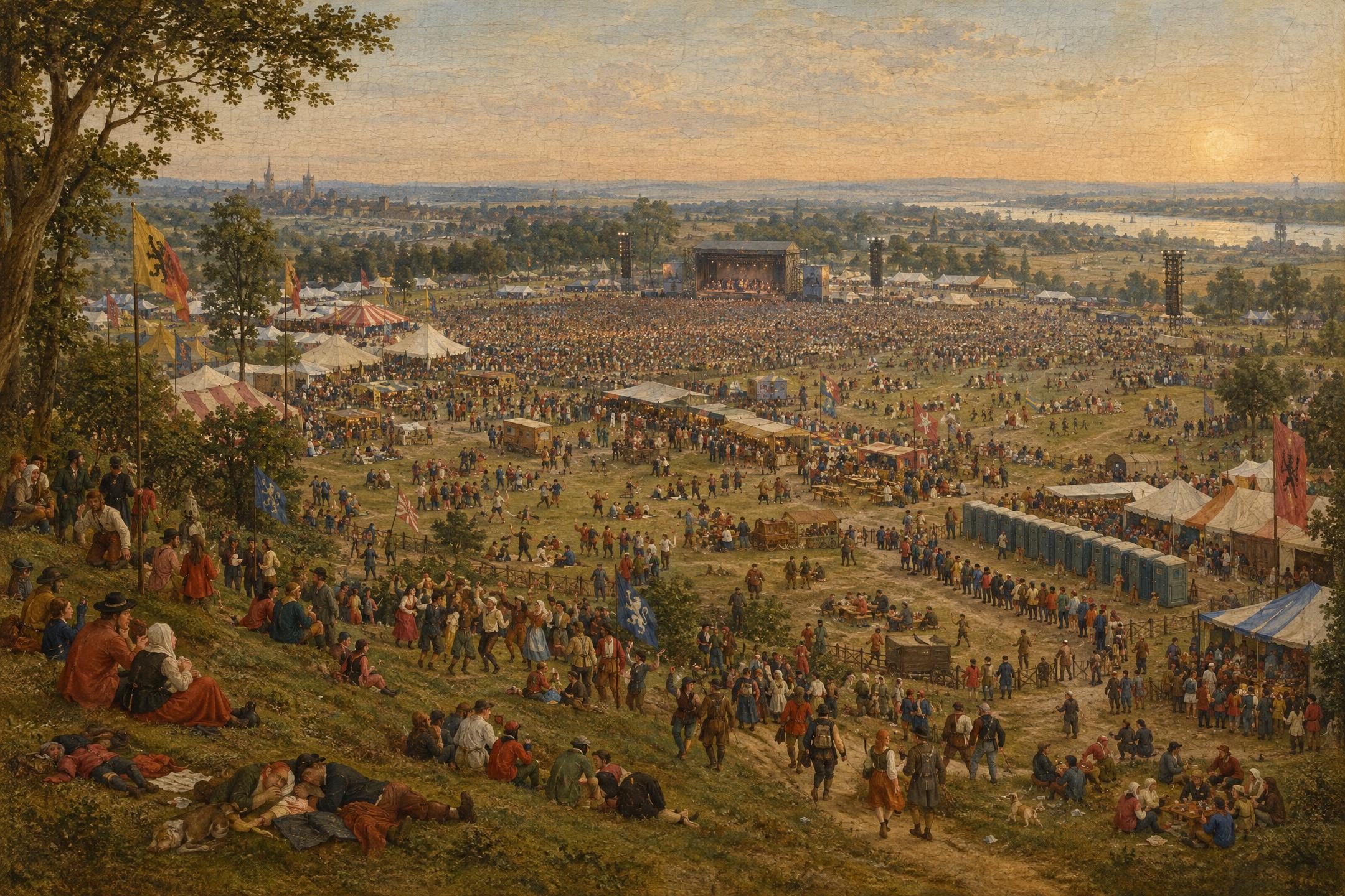 The Festival, in the manner of Pieter Bruegel the Elder