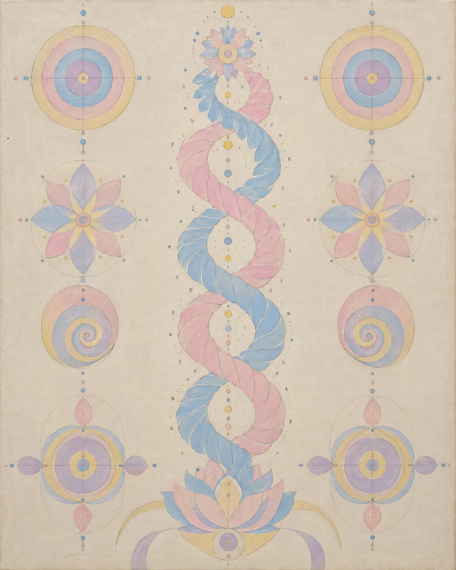 Primordial Chaos, Sequenced, in the manner of Hilma af Klint